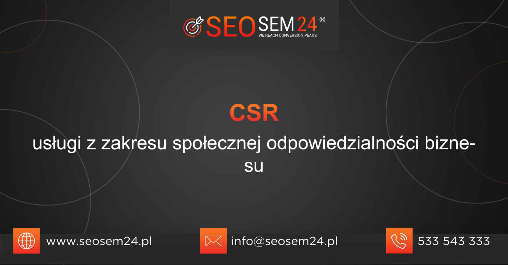 CSR - usługi z zakresu społecznej odpowiedzialności biznesu