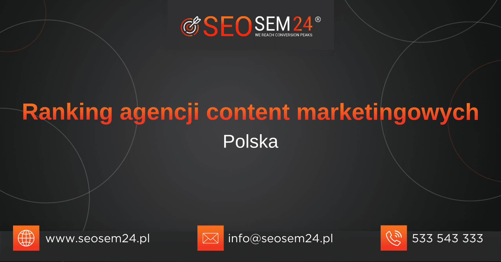 Ranking agencji content marketingowych w Polsce Ranking agencji content marketingowych w Polsce