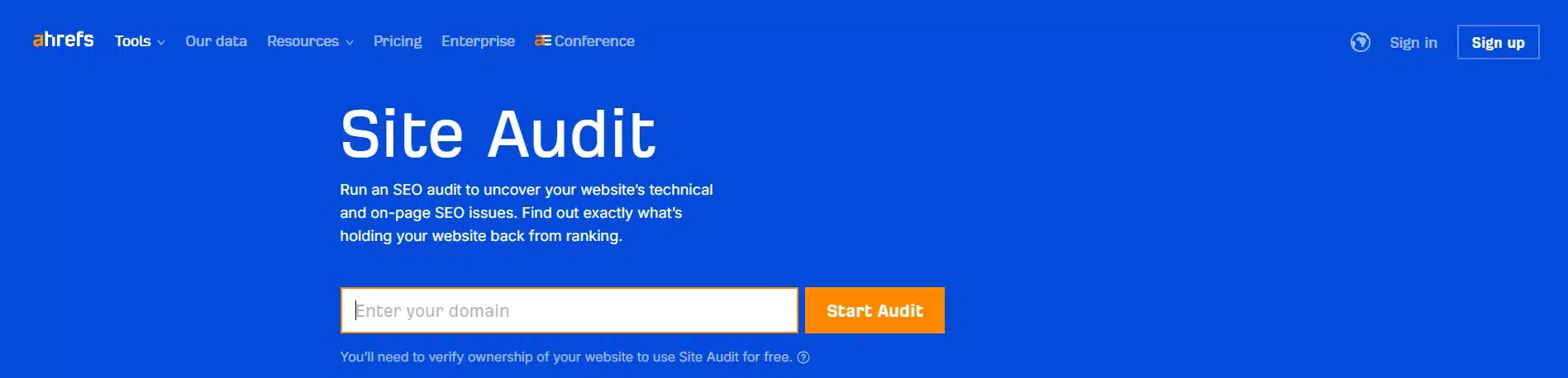 Ahrefs Site Audit - narzędzie używane podczas audytu SEO potrzebnego do pozycjonowania strony internetowej w Świdwinie