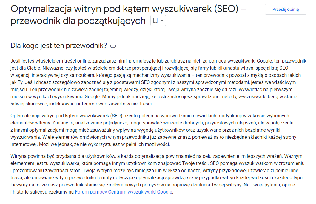 Optymalizacja stron w Sosnowcu – developers.google.com/search/docs/fundamentals/seo-starter-guide?hl=pl