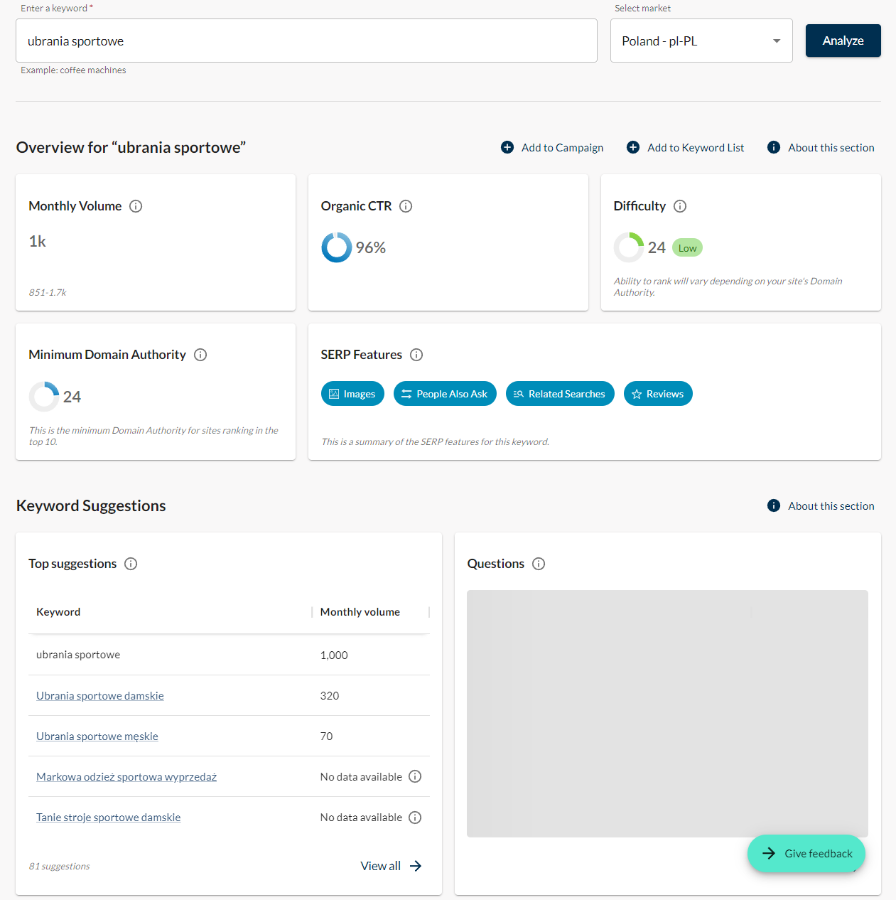 Pozycjonowanie stron w Kole – app.moz.com