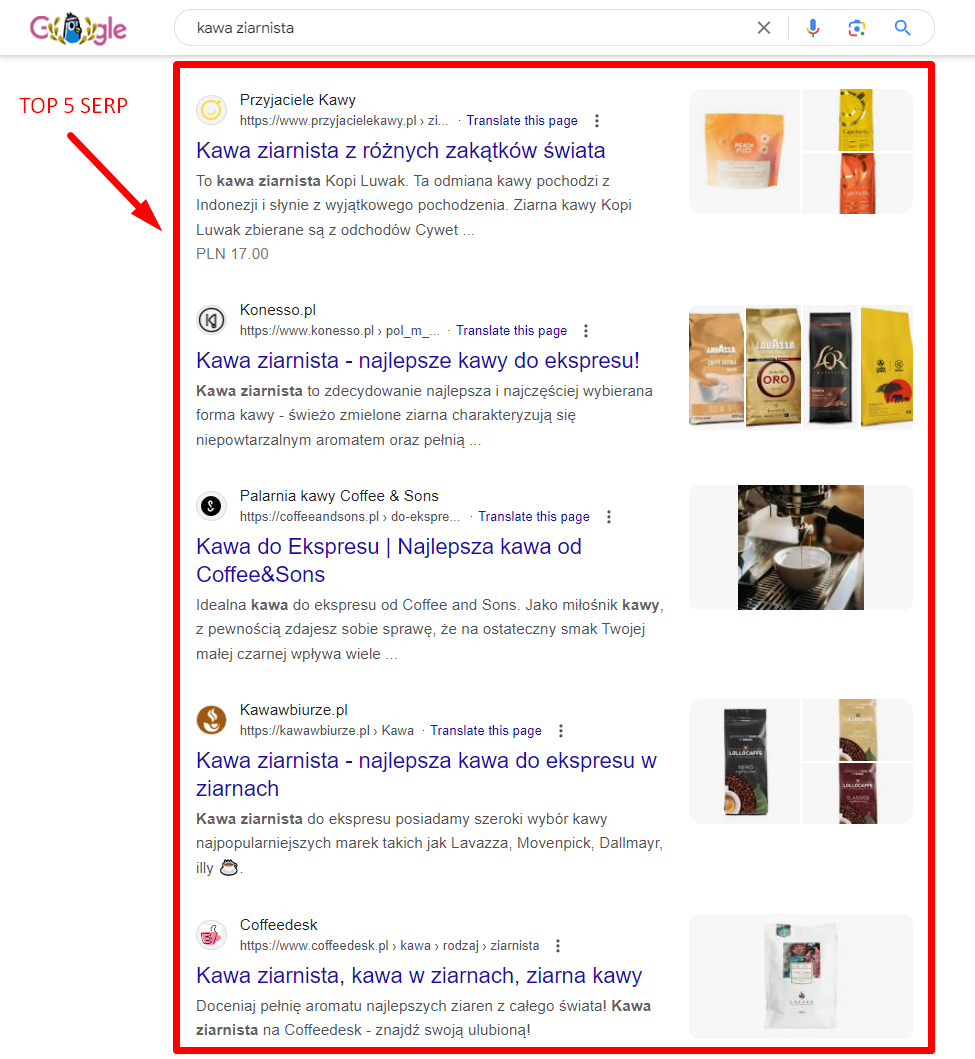 Pozycjonowanie stron w Kole – www.google.com.