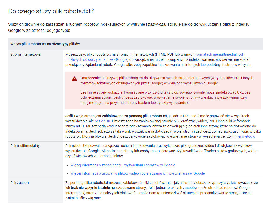 Tworzenie stron w Kluczborku – developers.google.com/search/docs/crawling-indexing/robots/intro?hl=pl