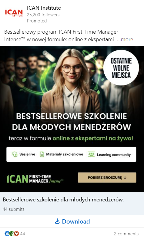 Agencja SEO SEM w Lublinie – Reklama szkolenia online dla menedżerów.