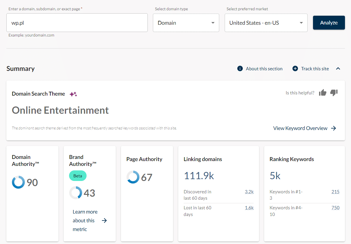 Marketing w Warszawie – autorytet domeny
