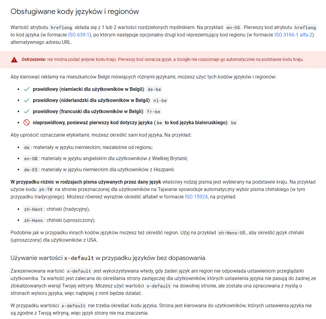 Reklama w Internecie w Bieździedzy – Wielojęzyczność w Google
