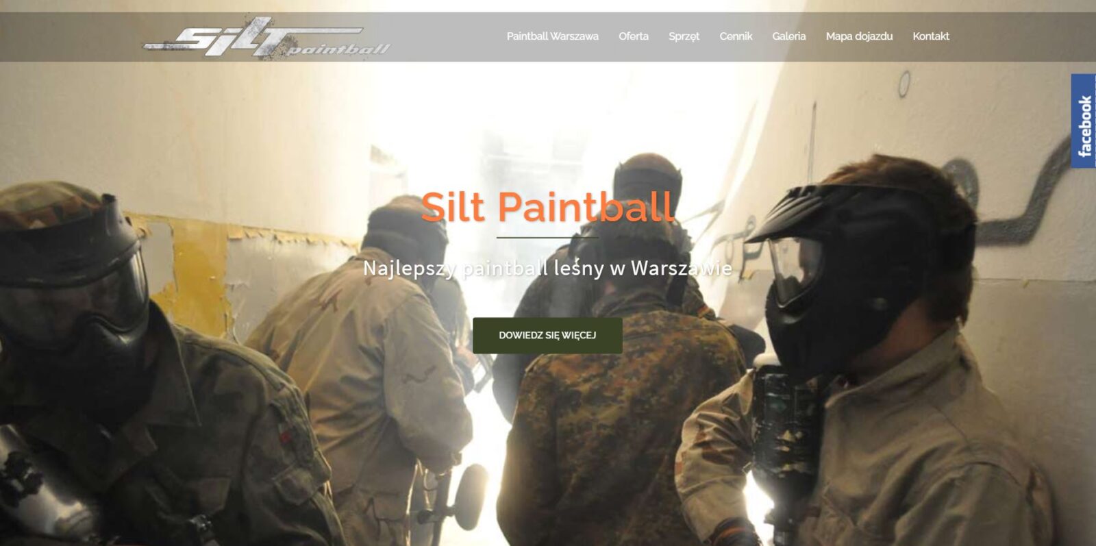 Strona internetowa Silt Paintball wykonana przez SEOSEM24